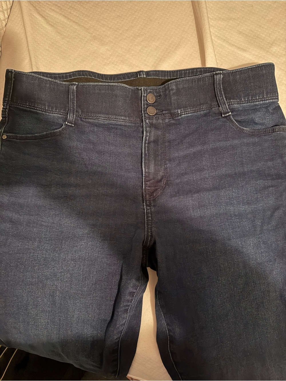 Dark Blue Stretch Denim Jeans